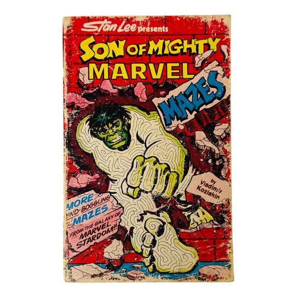 Stan Lee‎ Son of Mighty Marvel Bronze Mazes Puzzle Book Vintage 1977 - Picture 1 of 11